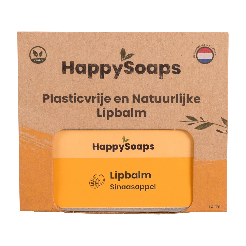 Happysoaps Lipbalm sinaasappel 10 Gram