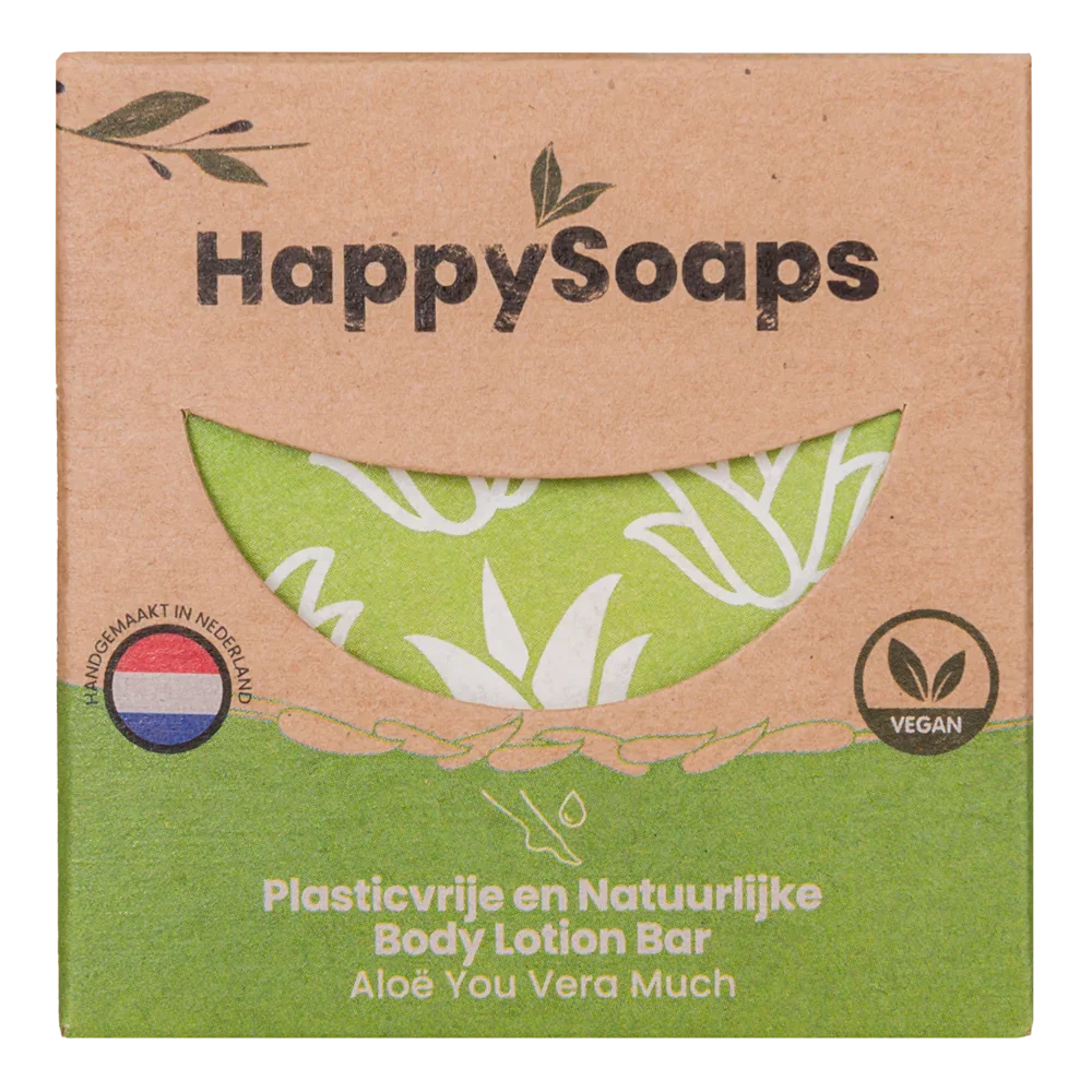 Happysoaps Bodylotion bar aloe you vera much 70 Gram