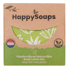 Happysoaps Bodylotion bar aloe you vera much 70 Gram