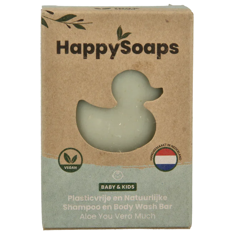 Happysoaps Baby shampoo & body wash aloe you very much 80 Gram