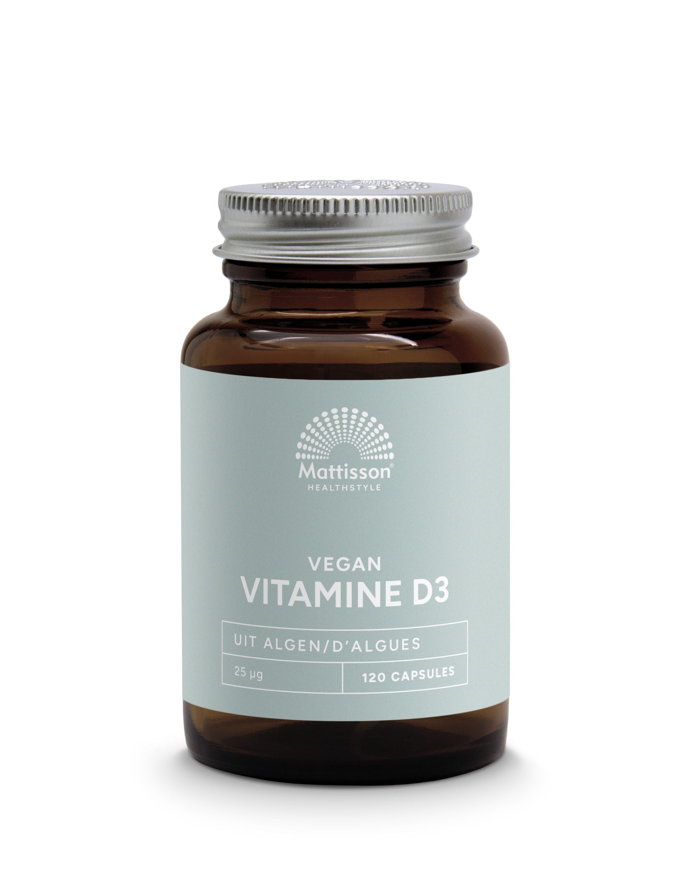 Mattisson Vegan vitamine D3 25mcg/1000IE 120 Vegetarische capsules