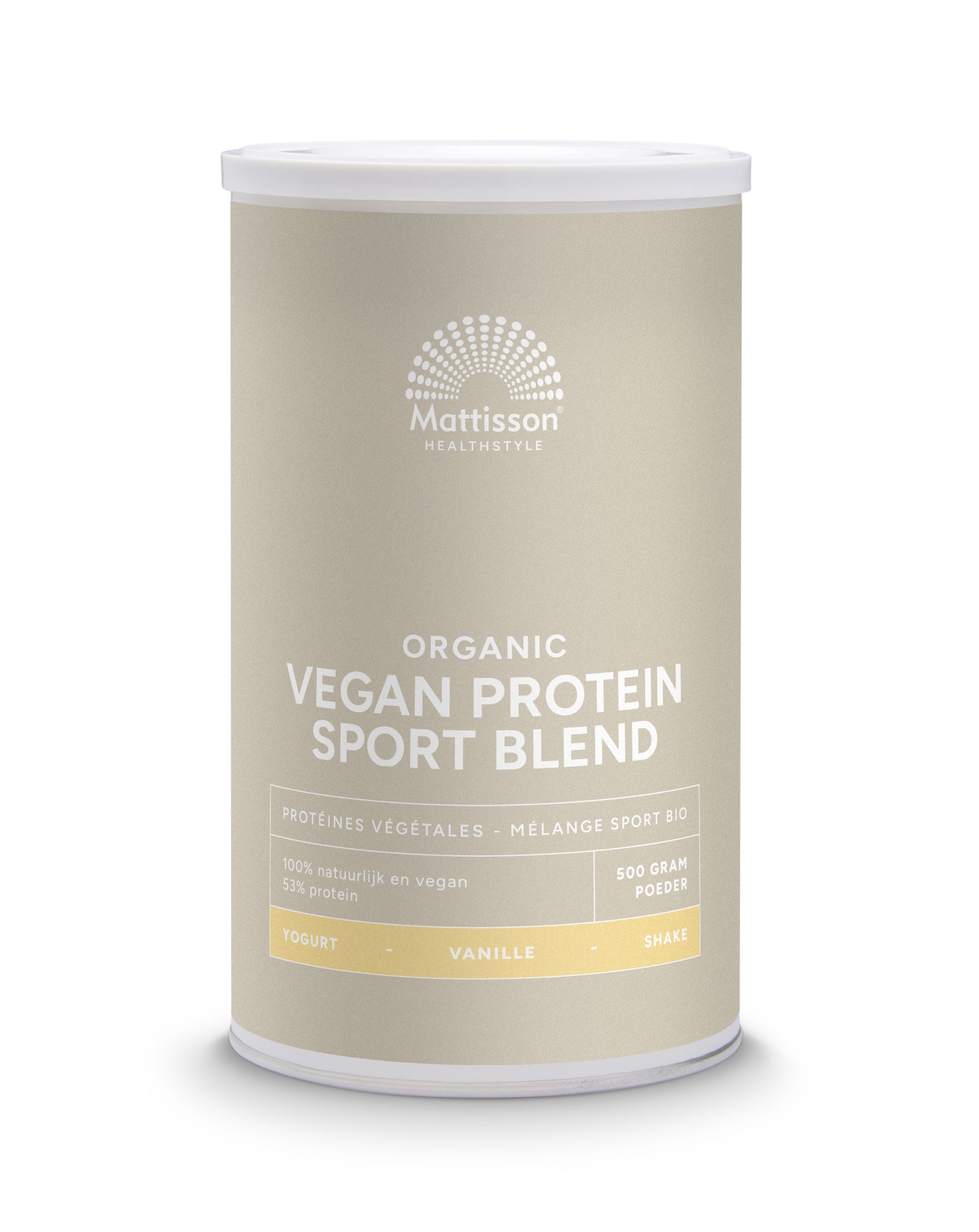 Mattisson Organic sport vegan protein blend vanille 500 Gram