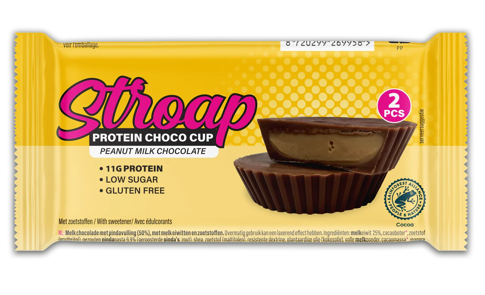 Stroap Protein peanut butter cup milk chocolate 42 Gram