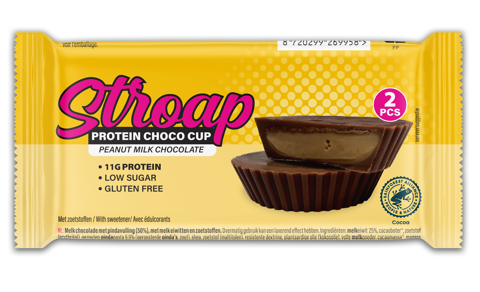 Stroap Protein peanut butter cup milk chocolate 42 Gram