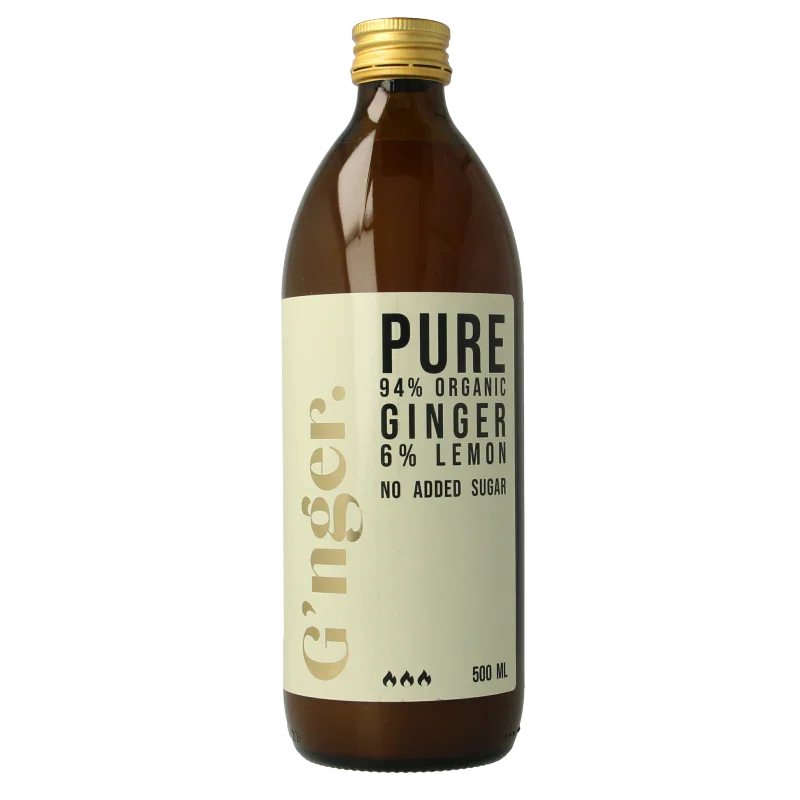 G'nger Gembersap met citroensap bio 500 Milliliter