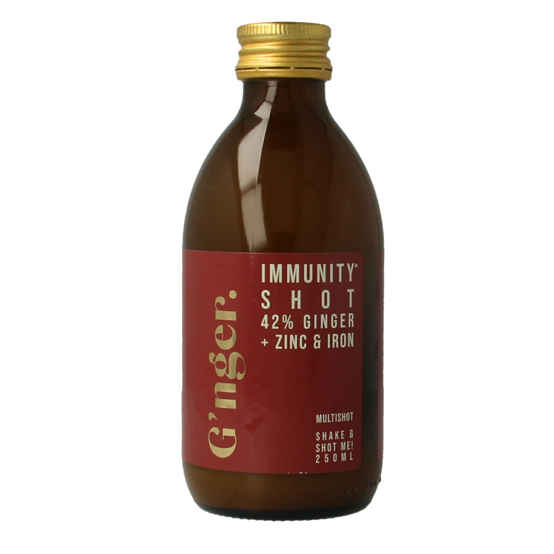 G'nger Shot gember vruchtensap immunity 250 Milliliter