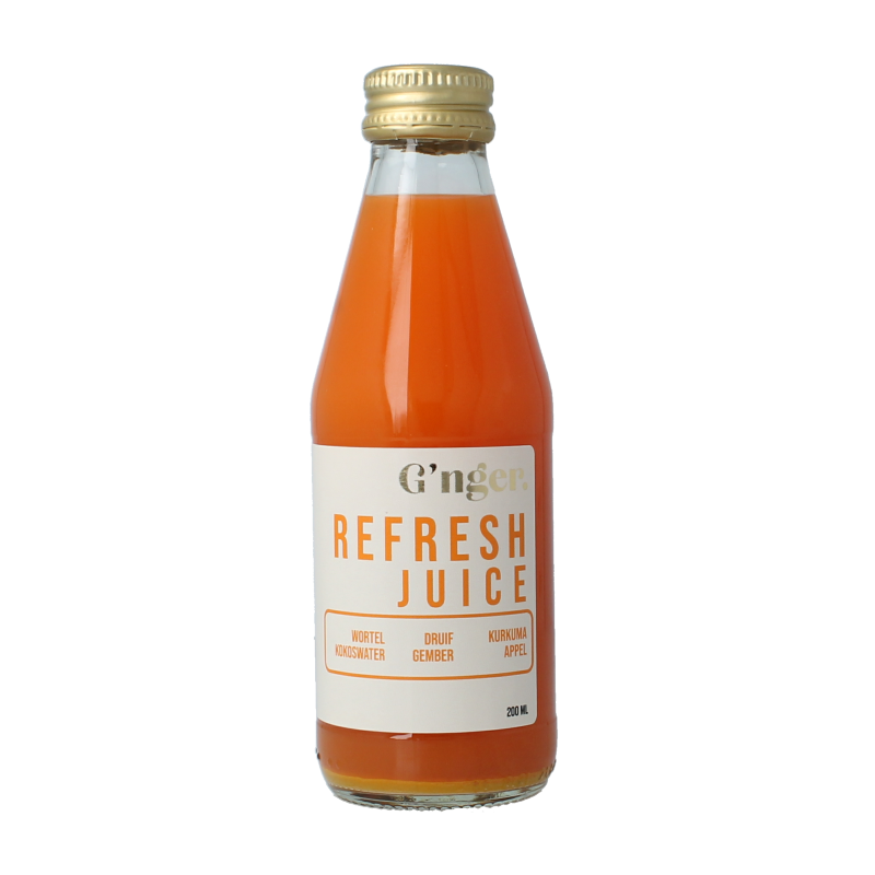 G'nger Refresh groentesap met 47% groenten 200 Milliliter