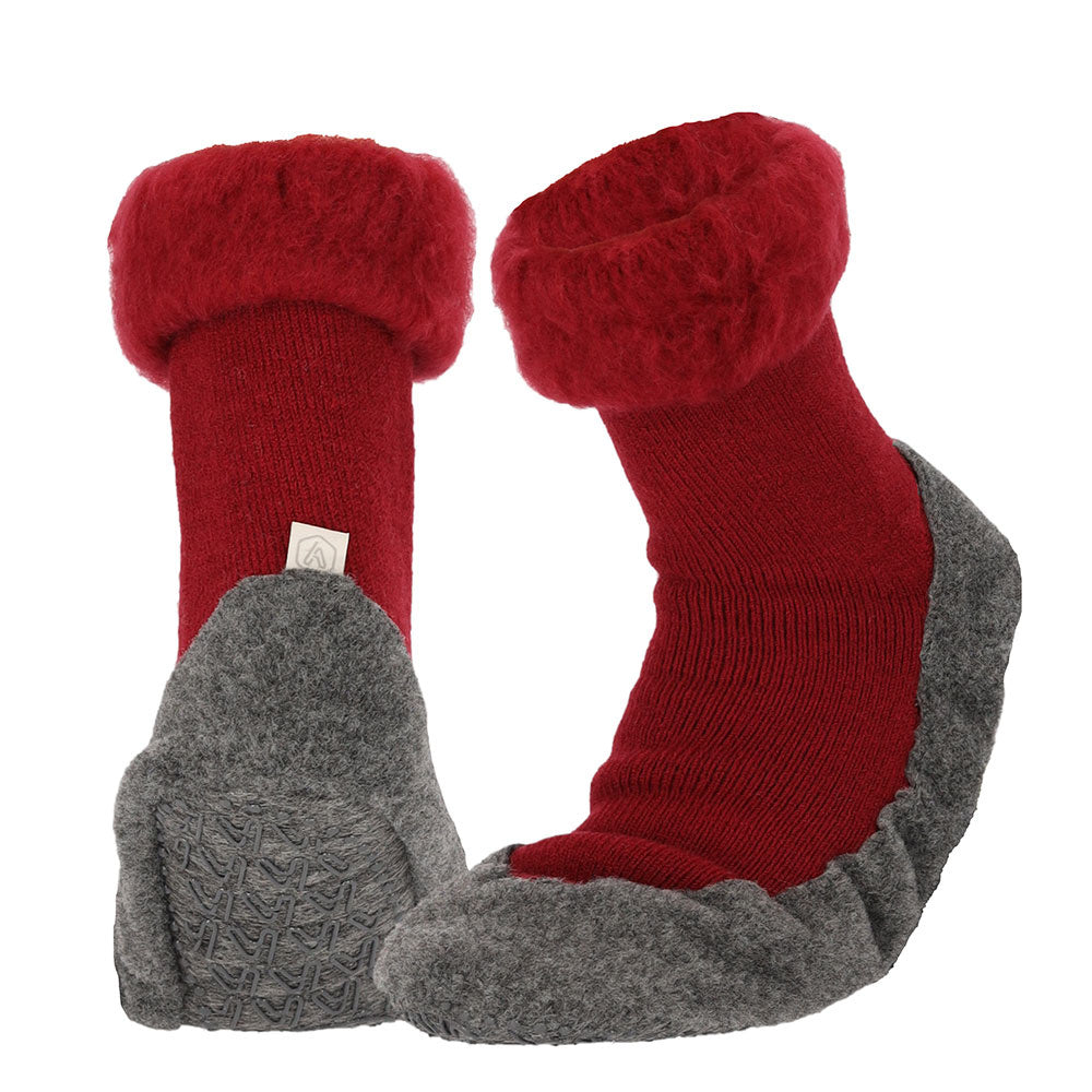 Apollo Huisslof wol anti-slip rood 39/40 1 Paar