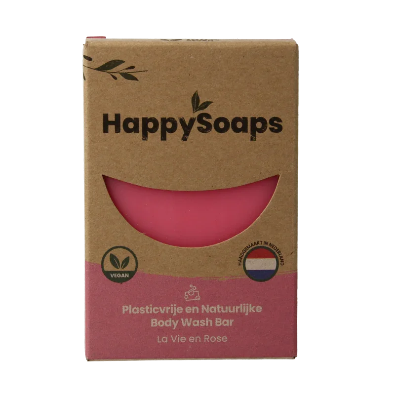 Happysoaps Body bar la vie en rose 100 Gram