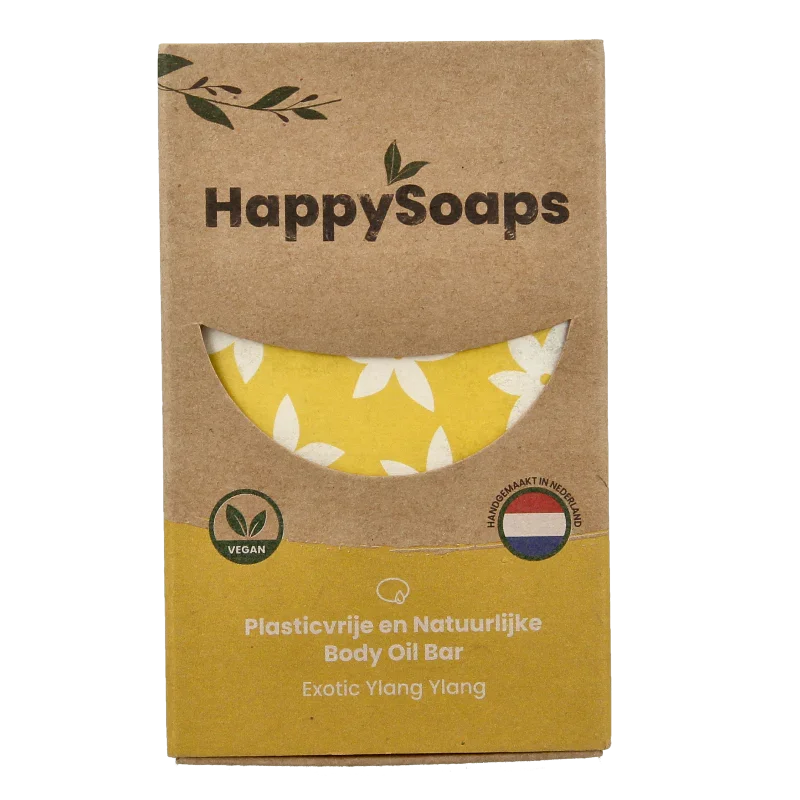 Happysoaps Body oil bar exotic ylang ylang 70 Gram