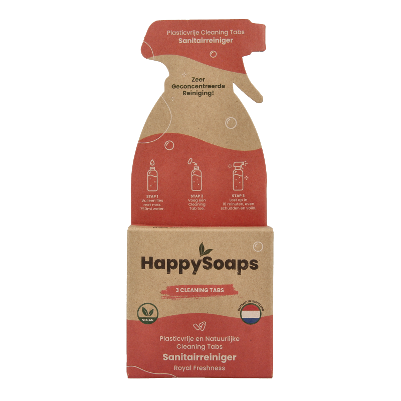 Happysoaps Cleaning tabs sanitairreiniger royal freshness 3 Stuks