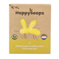 Happysoaps Anti insect bar citroen & krachtige munt 40 Gram