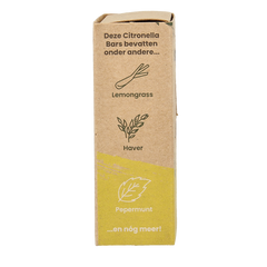 Happysoaps Anti insect bar citroen & krachtige munt 40 Gram