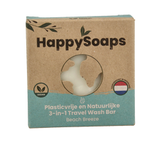 Happysoaps 3-in-1 Travel wash beach 40 Gram