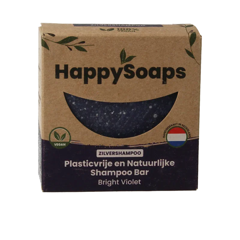 Happysoaps Shampoo bar bright violet 70 Gram
