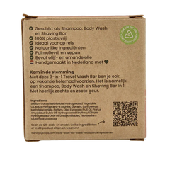 Happysoaps 3-in-1 Travel wash sweet 40 Gram