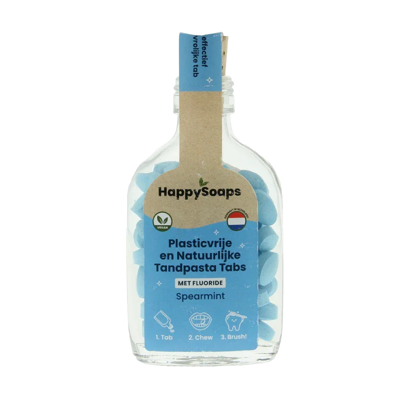Happysoaps Tandpasta tabs met fluoride 62 Stuks