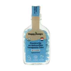 Happysoaps Tandpasta tabs met fluoride 62 Stuks
