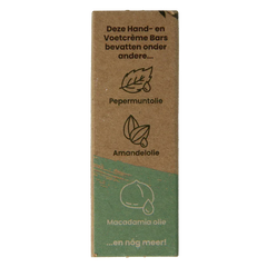 Happysoaps Hand & voetcreme bar absolute mint 40 Gram