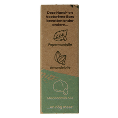 Happysoaps Hand & voetcreme bar absolute mint 40 Gram