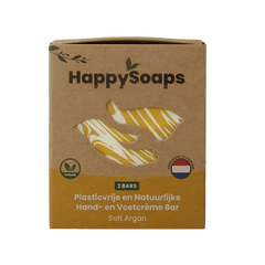 Happysoaps Hand & voetcreme bar soft argan 40 Gram