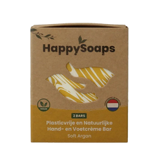Happysoaps Hand & voetcreme bar soft argan 40 Gram