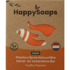 Happysoaps Hand & voetcreme bar fruitful passion 40 Gram