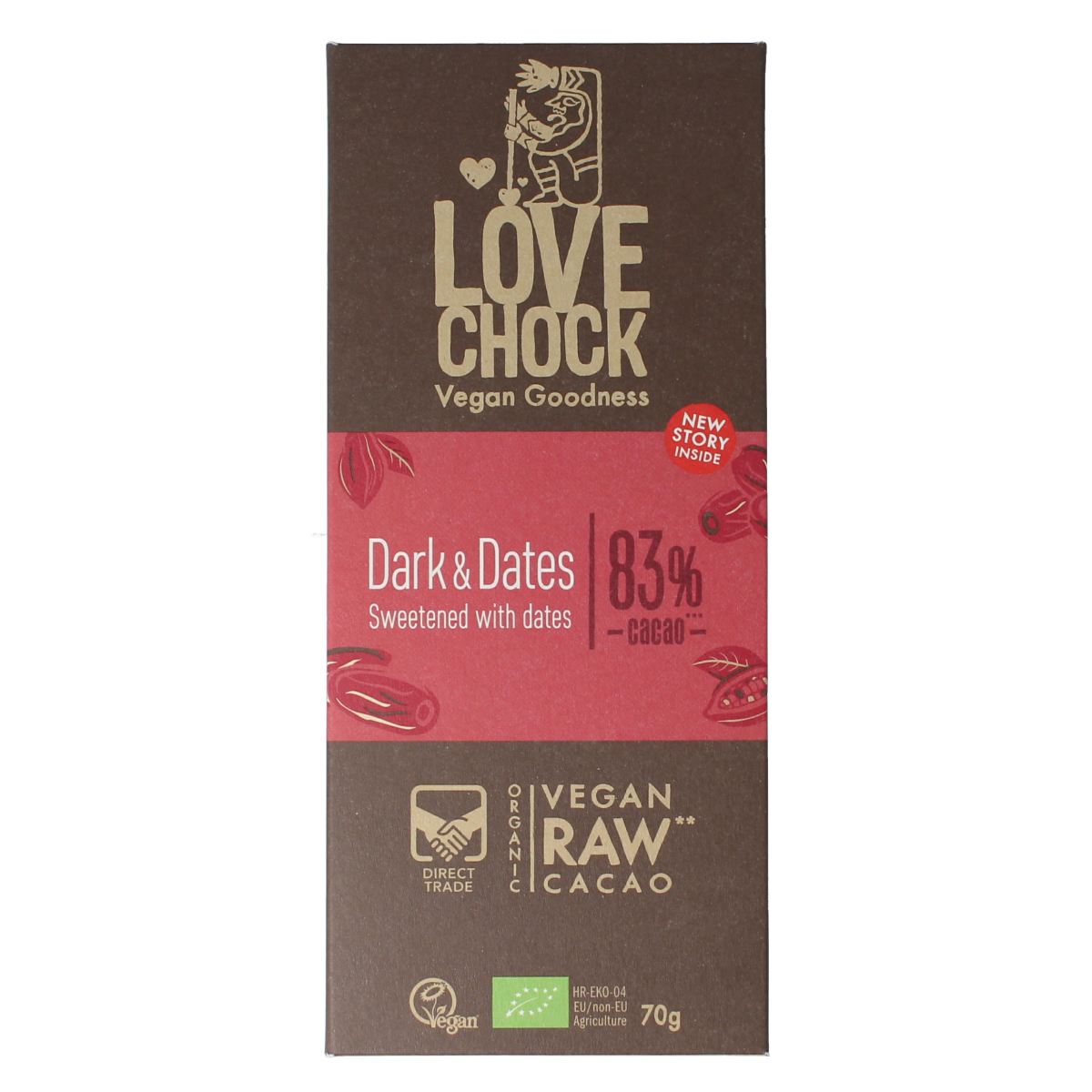 Lovechock Dark & dates bio 70.00 Gram