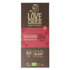 Lovechock Dark & dates bio 70 Gram