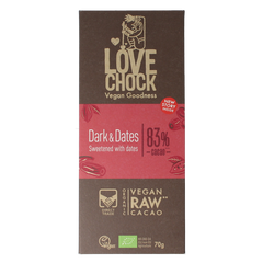 Lovechock Dark & dates bio 70 Gram