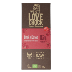 Lovechock Dark & dates bio 70.00 Gram