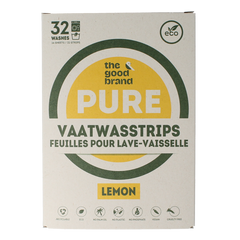 The Good Brand Vaatwasstrips lemon 32 Stuks