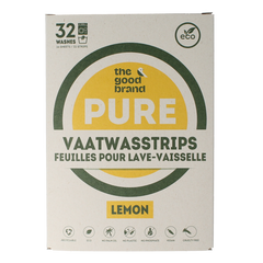 The Good Brand Vaatwasstrips lemon 32.00 Stuks