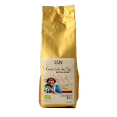 SUN Coffee Gezeilde koffiebonen medium roast bio 250 Gram