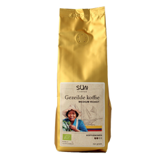 SUN Coffee Gezeilde koffiebonen medium roast bio 250.00 Gram
