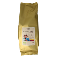 SUN Coffee Gezeilde koffiebonen dark roast bio 500 Gram