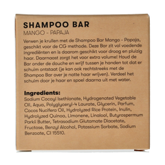 Shampoobars Shampoo bar mango & papaja 60.00 Gram
