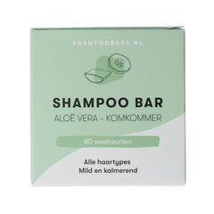 Shampoobars Shampoo bar aloe vera & komkommer 60.00 Gram