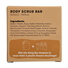 Shampoobars Body scrub bar mango & papaja 60 Gram