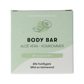 Shampoobars Body bar aloe vera & komkommer 60.00 Gram