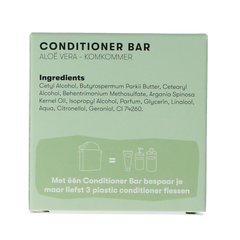 Shampoobars Conditioner bar aloe vera & komkommer 45.00 Gram