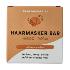 Shampoobars Haarmasker bar mango papaja 45 Gram