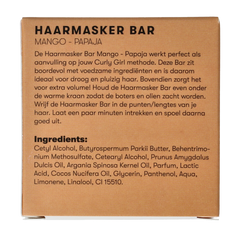 Shampoobars Haarmasker bar mango papaja 45.00 Gram