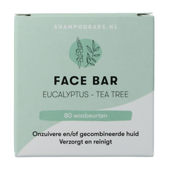 Shampoobars Face bar eucalyptus & tea tree 60 Gram