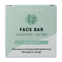 Shampoobars Face bar eucalyptus & tea tree 60.00 Gram