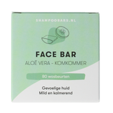 Shampoobars Face bar aloe vera & komkommer 60.00 Gram