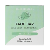 Shampoobars Face bar aloe vera & komkommer 60.00 Gram