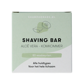 Shampoobars Shaving bar aloe vera & komkommer 60.00 Gram
