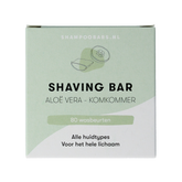 Shampoobars Shaving bar aloe vera & komkommer 60 Gram
