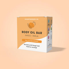 Shampoobars Body oil bar mango & papaja 45.00 Gram